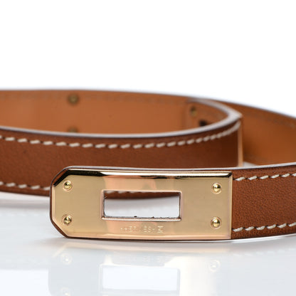 Hermes Barenia Kelly Double Tour Bracelet S Fauve 4 of 7