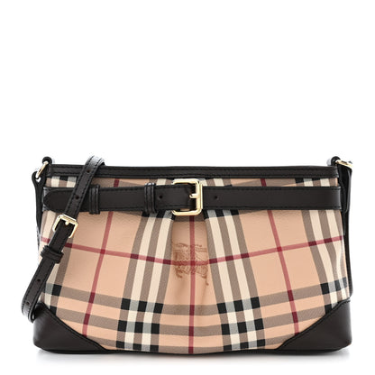 Burberry Haymarket Check Smithfield Clutch Chocolate 1 of 12