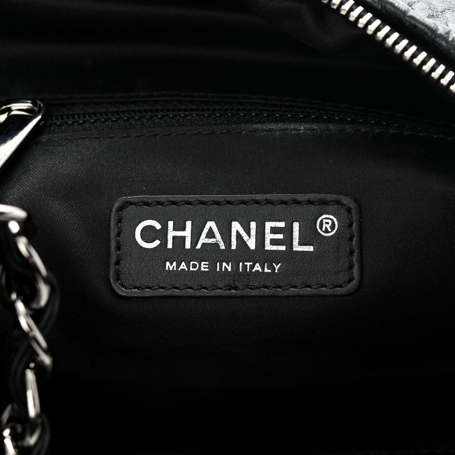 Chanel Glazed Calfskin Twisted Hobo Black 6 of 11