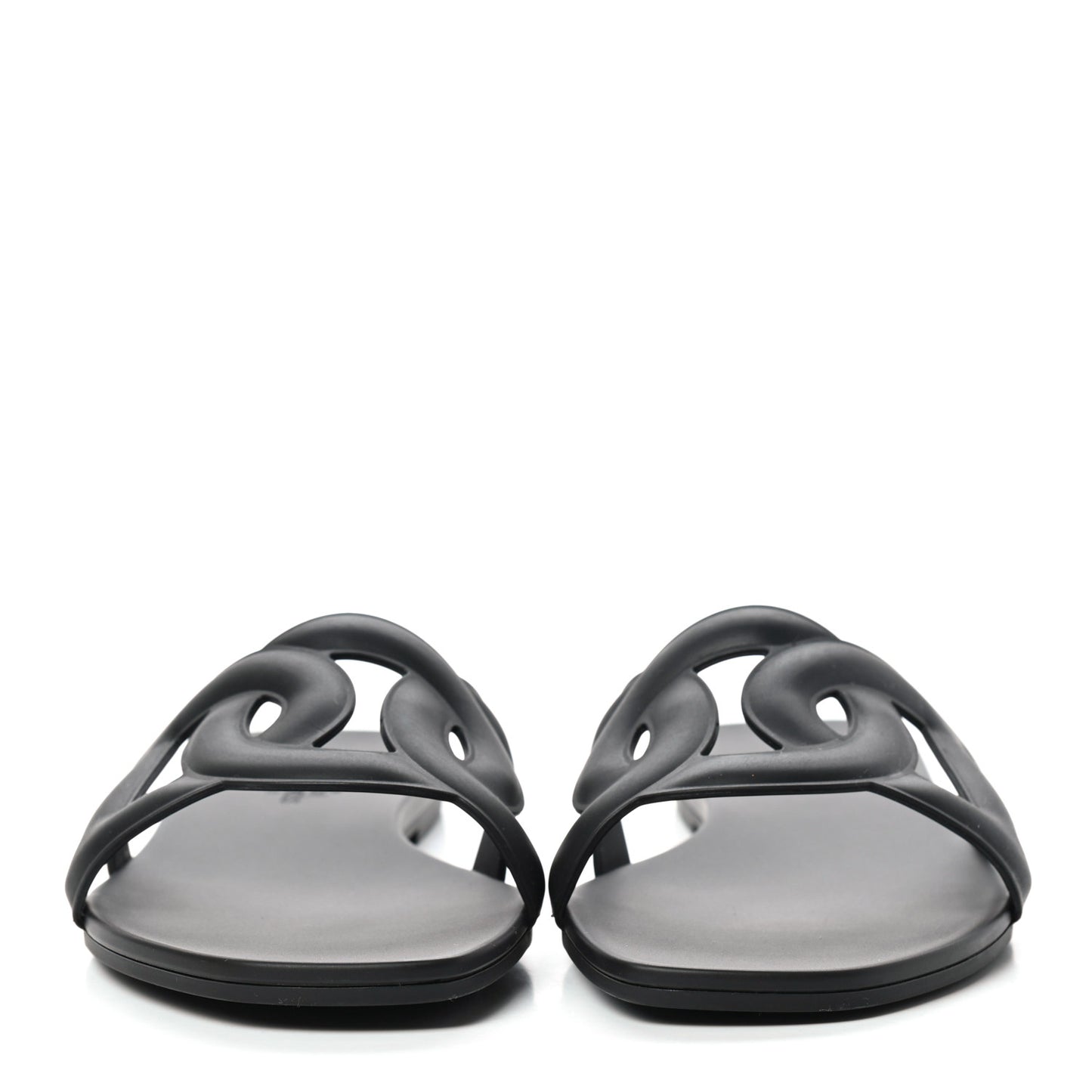 Rubber Aloha Sandals 40 Black
