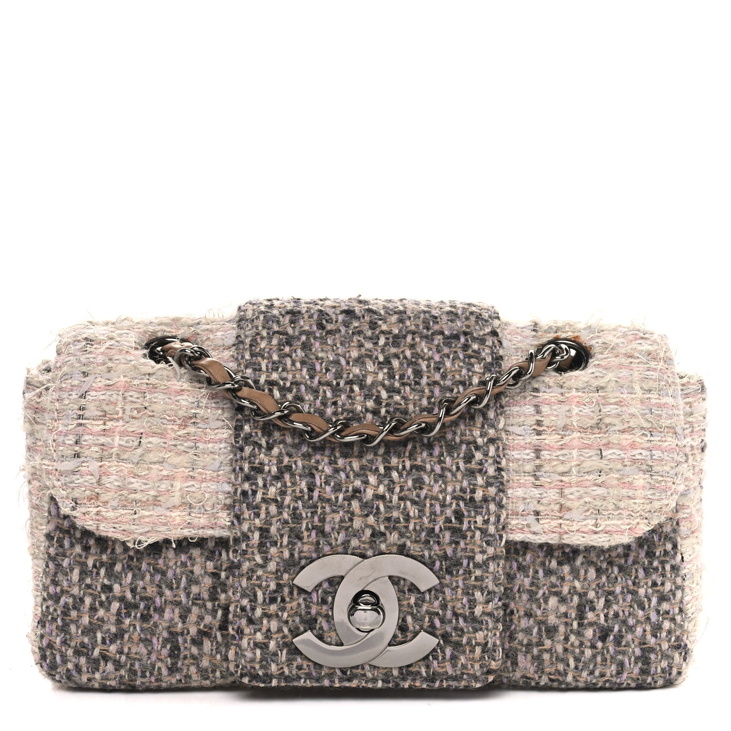 Chanel Tweed Small Fantasy Flap Grey 1 of 13