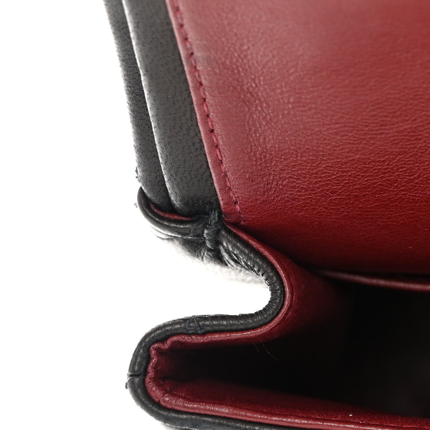 Lambskin Quilted Small Double Flap Black