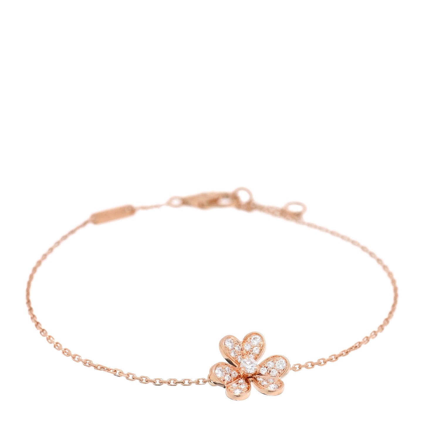 18K Rose Gold Diamond Mini Frivole Pave Bracelet