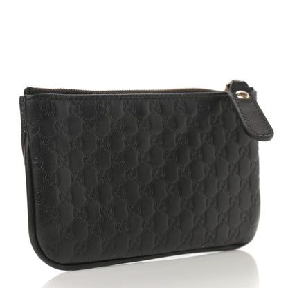 Gucci Microguccissima Key Ring Coin Case Black 3 of 8