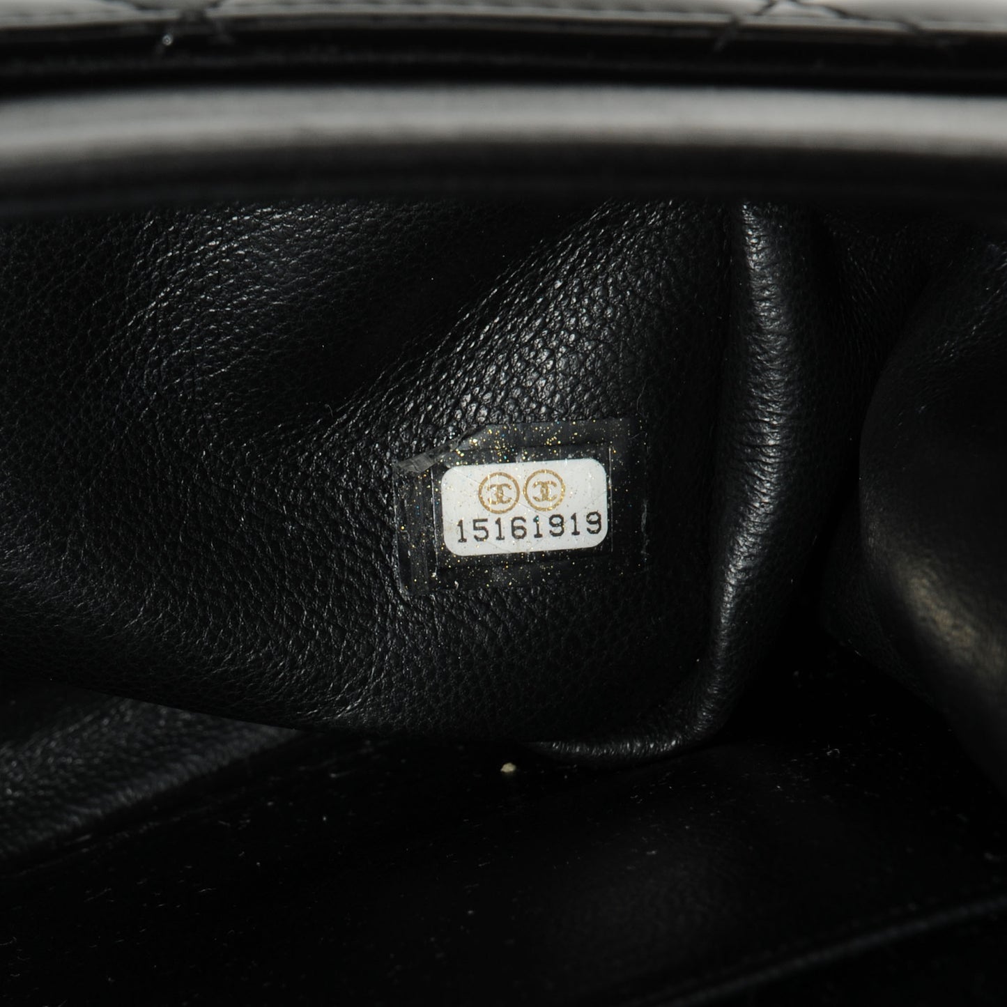 Patent Jumbo Double Flap Black