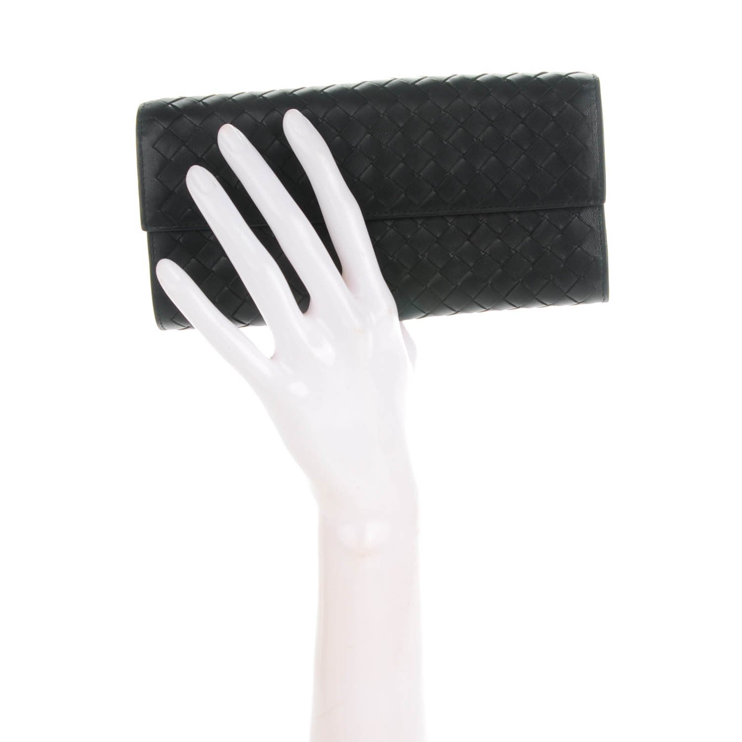 Bottega Veneta Nappa Intrecciato Continental Wallet Black 2 of 7
