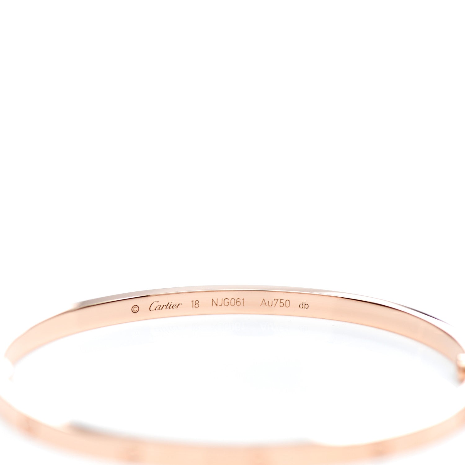 Cartier 18K Pink Gold Small LOVE Bracelet 18 3 of 3
