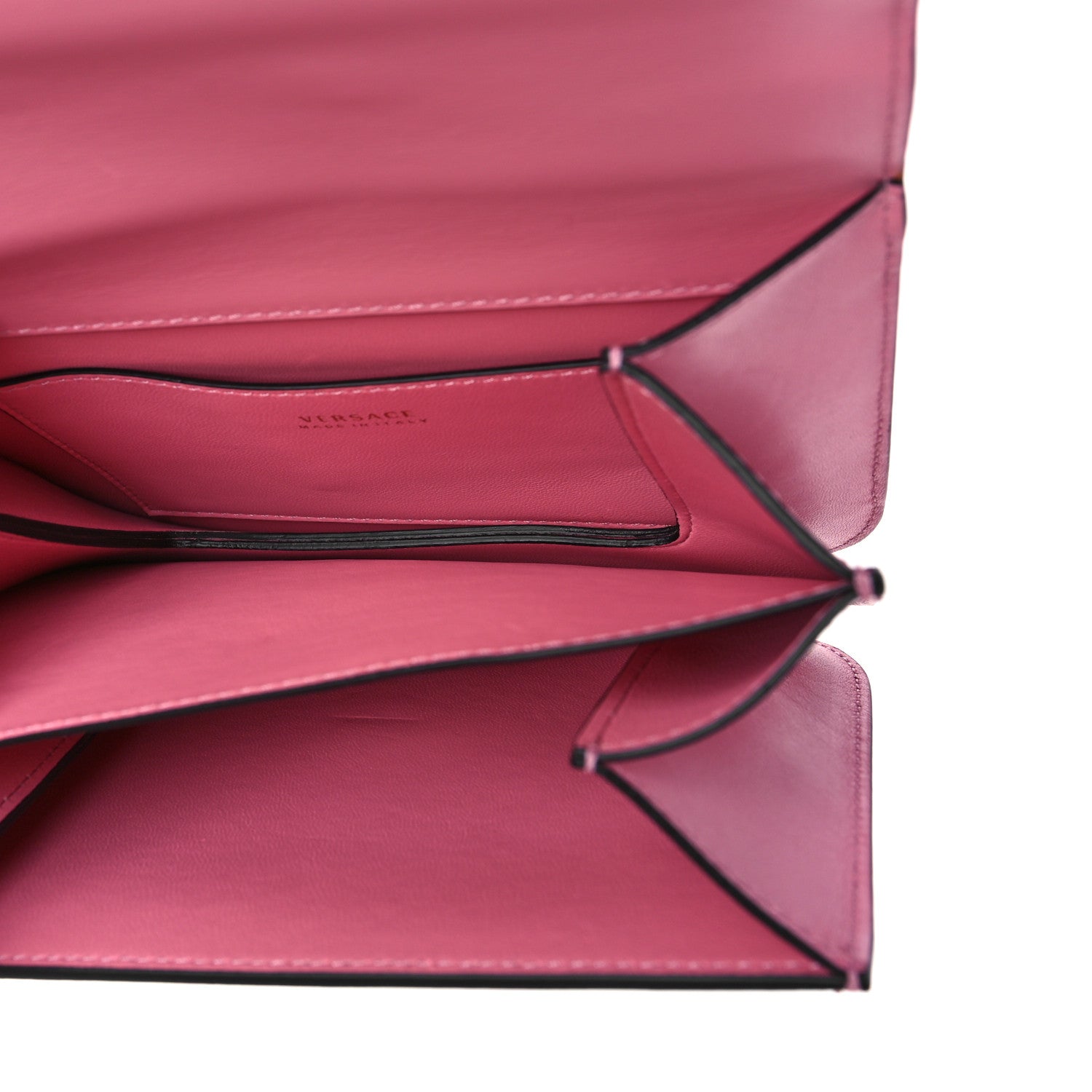 Versace Vitello Barocco Crystal Virtus Small Top Handle Shoulder Bag Rosa 5 of 8