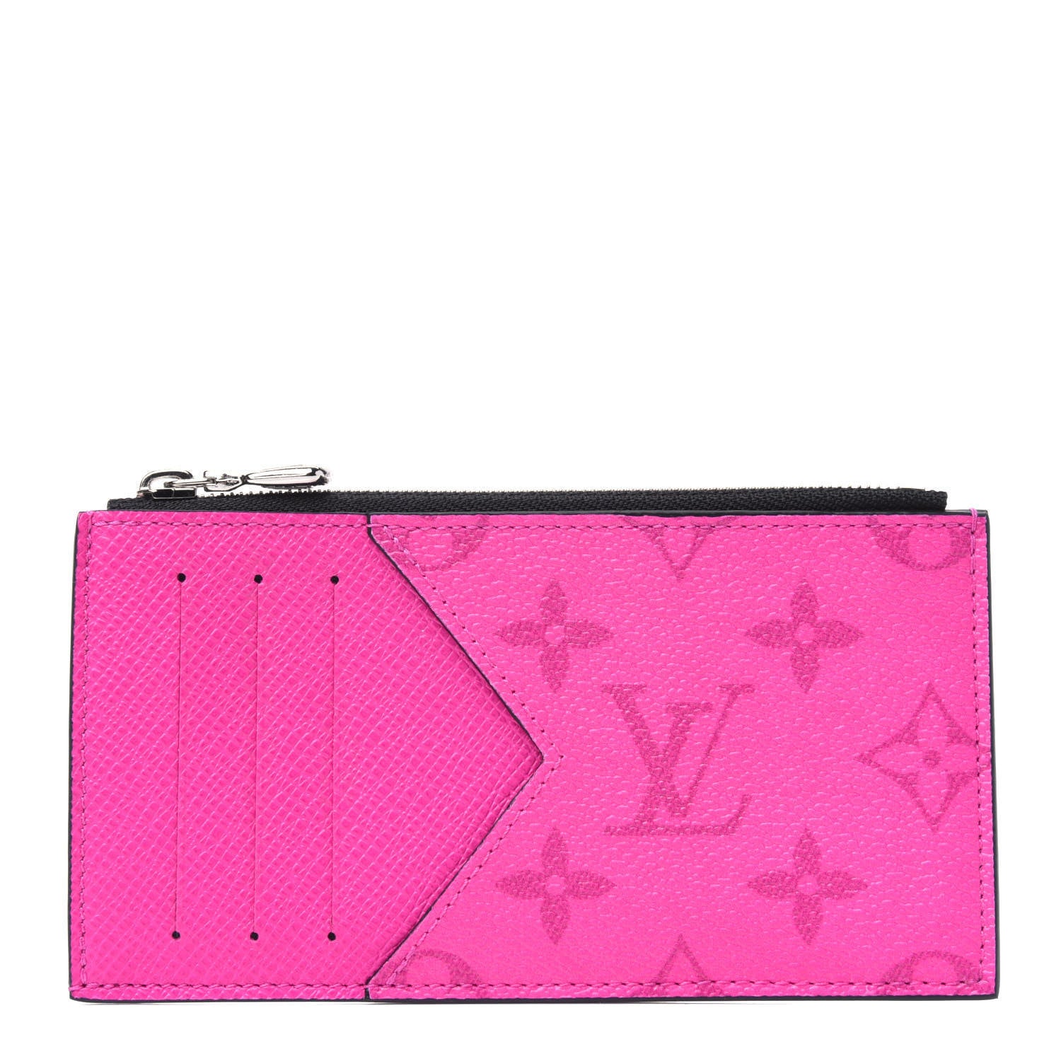 Louis Vuitton Taigarama Coin Card Holder Fuchsia 1 of 3