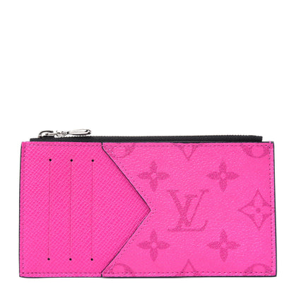 Louis Vuitton Taigarama Coin Card Holder Fuchsia 1 of 3