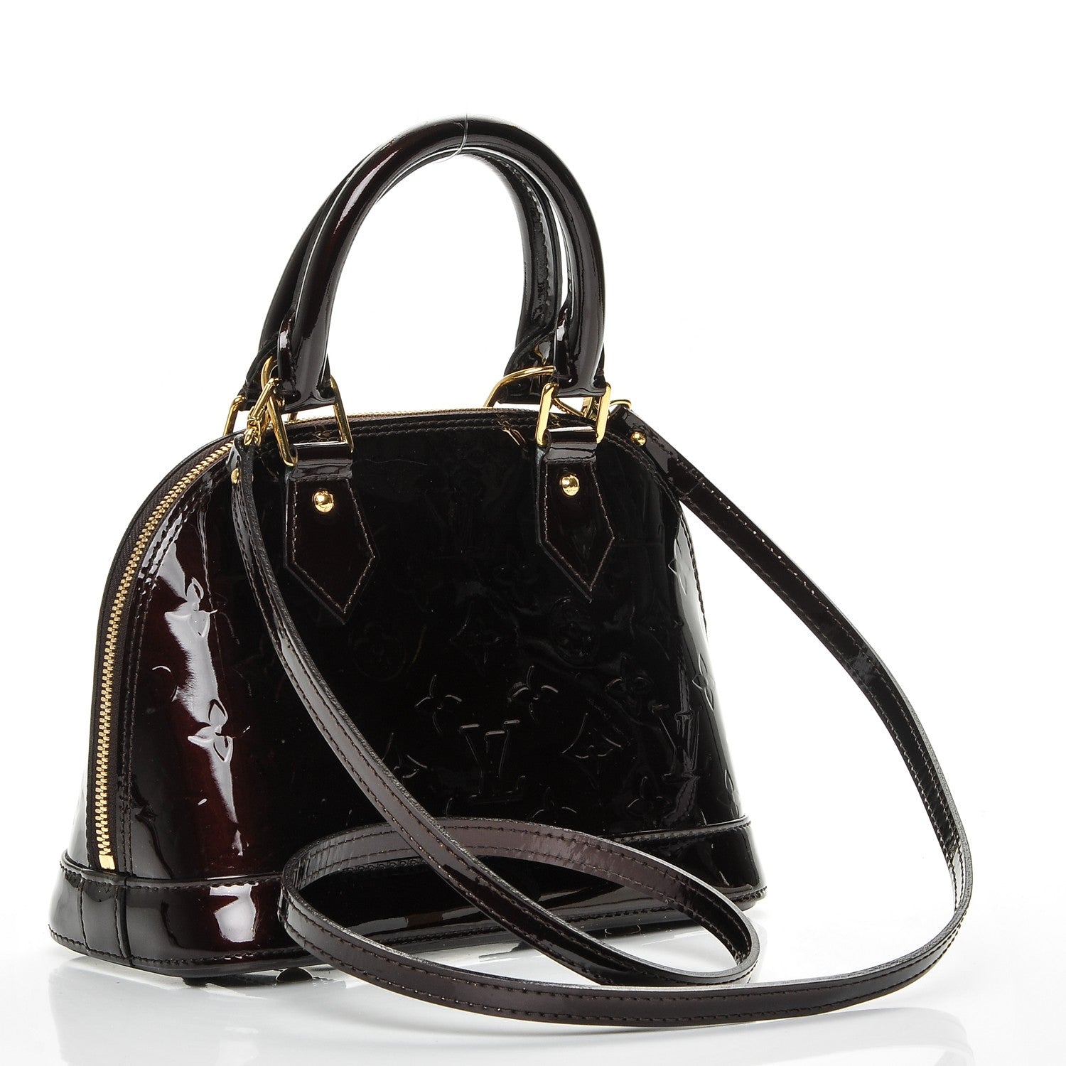 Louis Vuitton Vernis Alma BB Amarante 3 of 8
