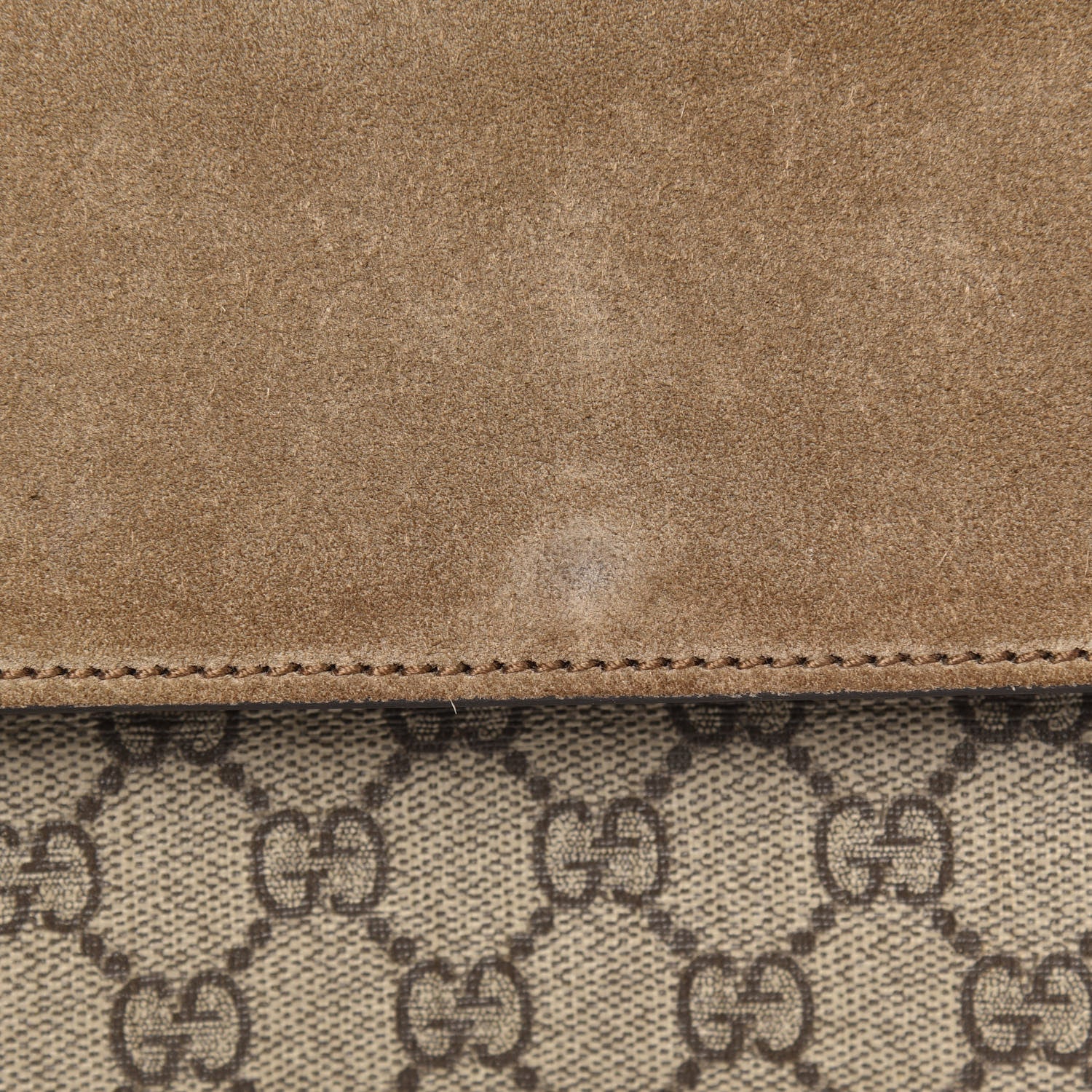 Gucci GG Supreme Monogram Medium Dionysus Shoulder Bag Taupe 15 of 18