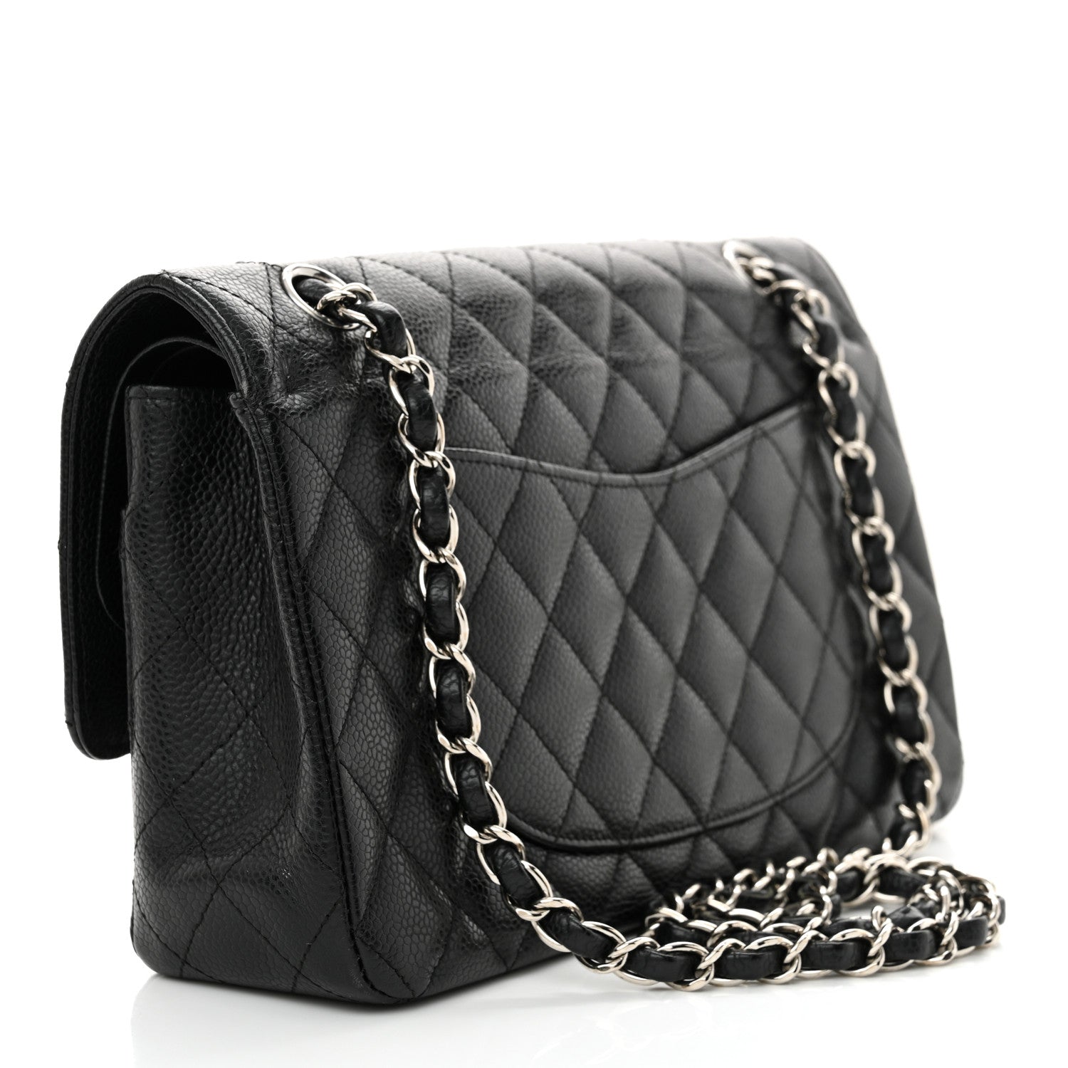Chanel Caviar Quilted Medium Double Flap Black 3 of 13