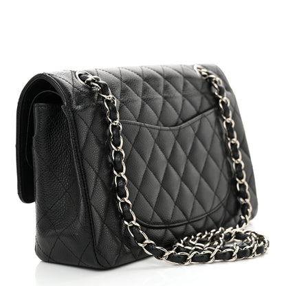 Chanel Caviar Quilted Medium Double Flap Black 3 of 13