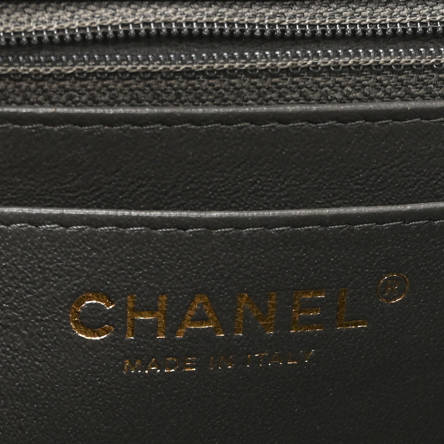 Lambskin Quilted Mini Square Flap Dark Grey