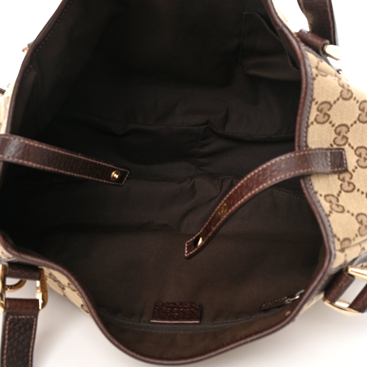 Monogram Medium Abbey Shoulder Bag Dark Brown