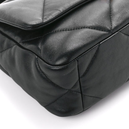 Chanel Lambskin Quilted Medium Chanel 19 Flap Black 9 of 10
