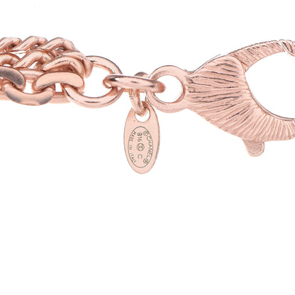 Chanel Crystal CC Multi Strand Chain Necklace Pink Gold 7 of 8