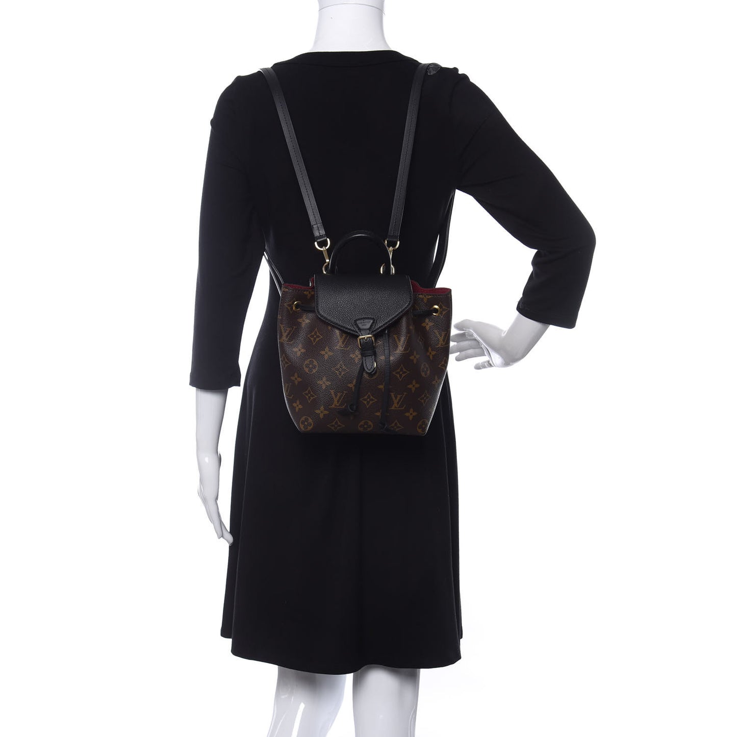 Monogram BB Montsouris NM Backpack Black