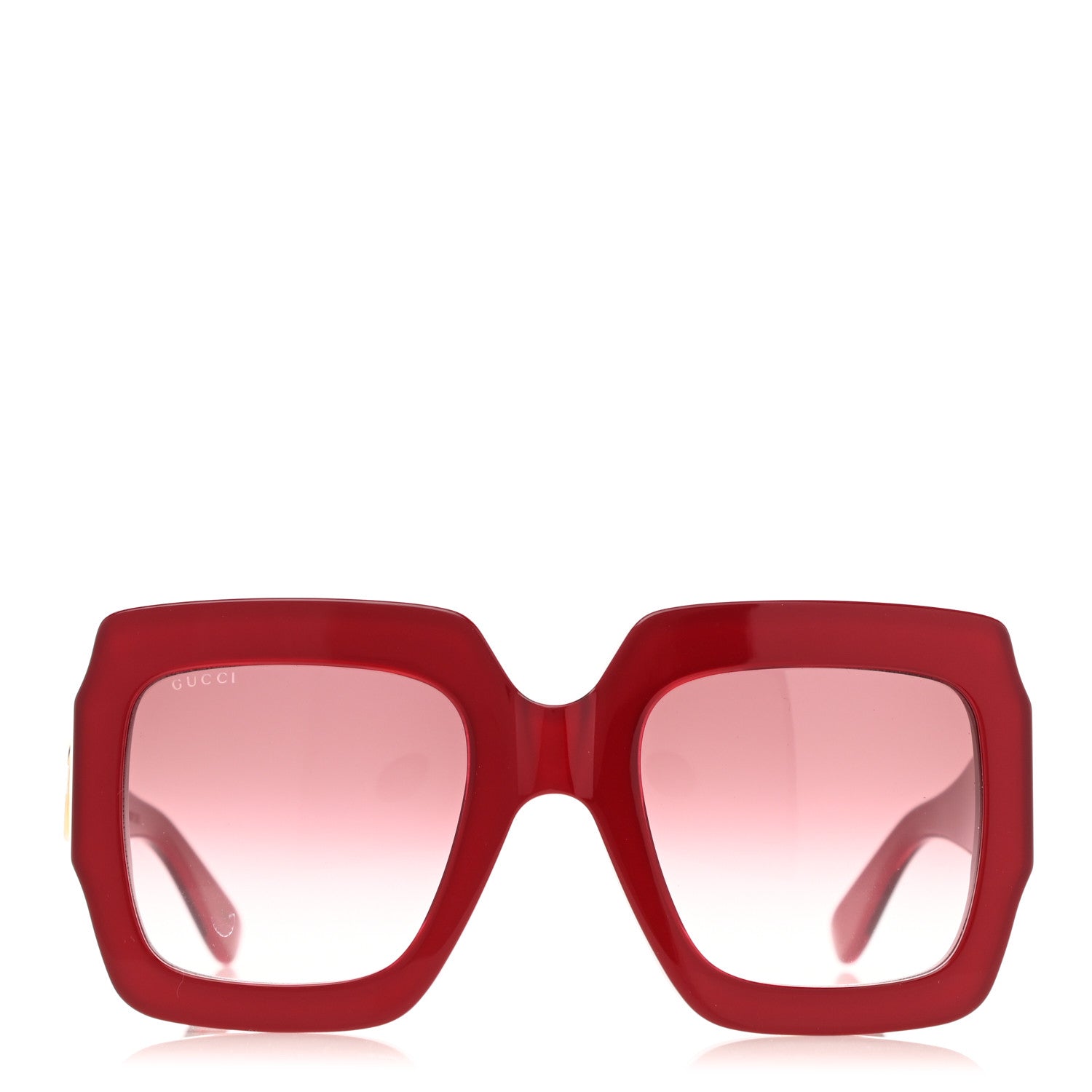 Gucci Square Web Frame GG0178S Sunglasses Red 2 of 7