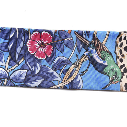 Hermes Silk Jungle Love Love Twilly Bleu Gitane Gris Bleuete 4 of 5