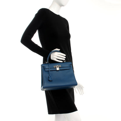 Hermes Epsom Kelly Retourne 28 Colvert Bleu 3 of 32