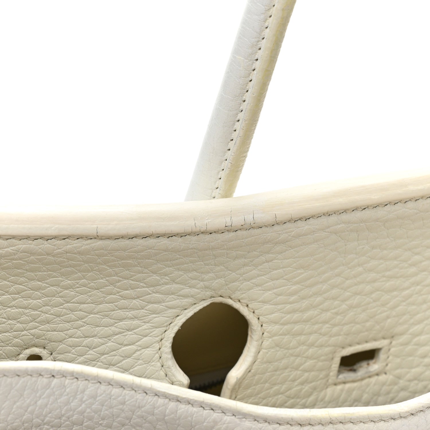 Hermes Taurillon Clemence BIRKIN 35 White 10 of 18