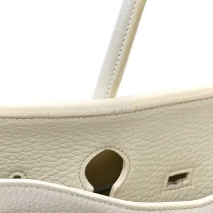 Hermes Taurillon Clemence BIRKIN 35 White 10 of 18