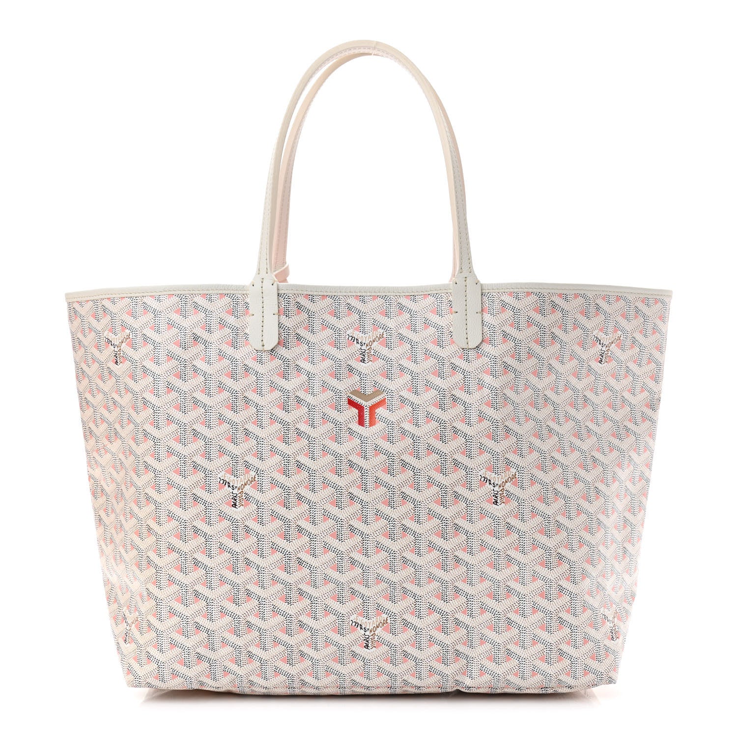 Goyard Goyardine Saint Louis Claire Voie PM White Pink 3 of 11