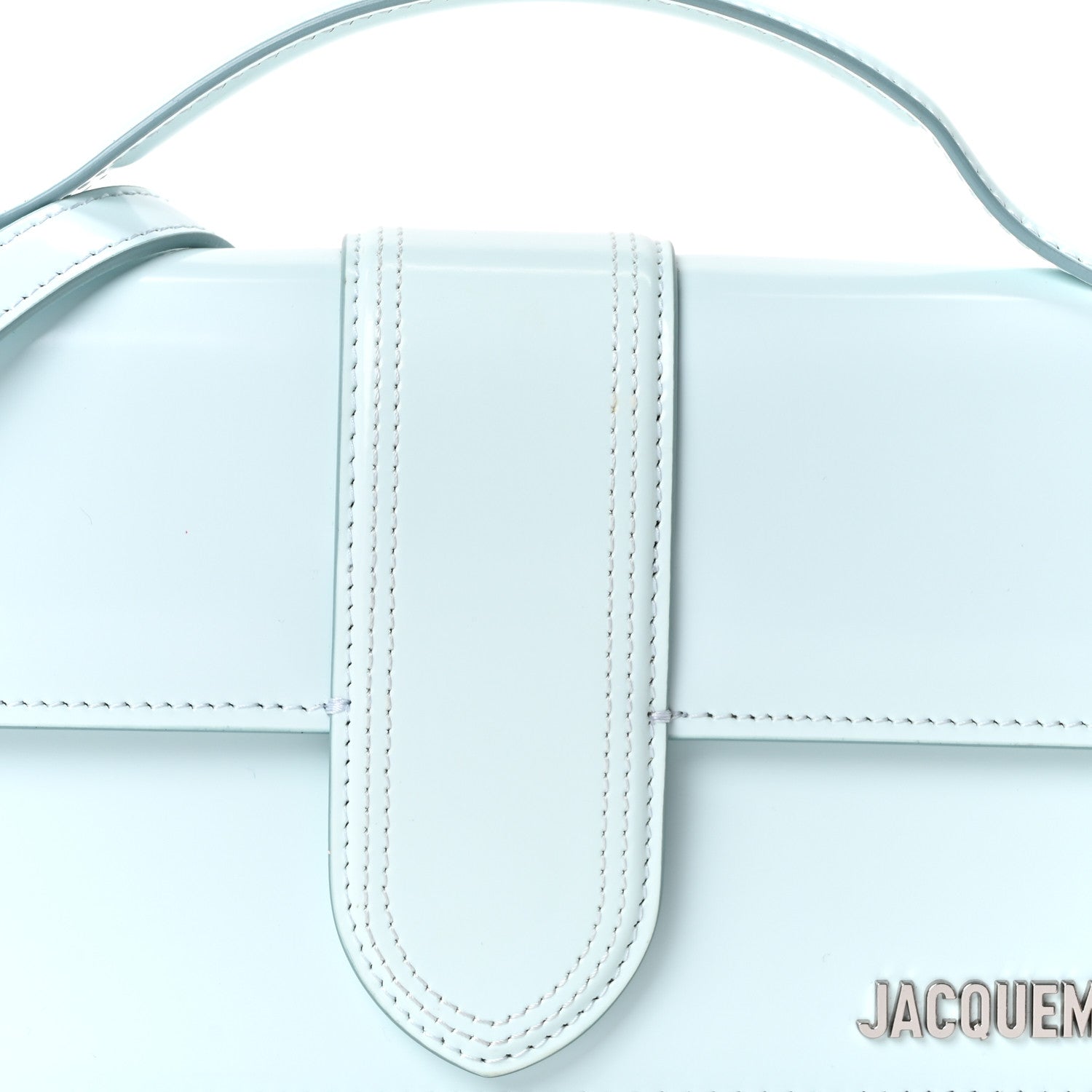 Jacquemus Glazed Calfskin Le Grand Bambino Light Blue 7 of 9