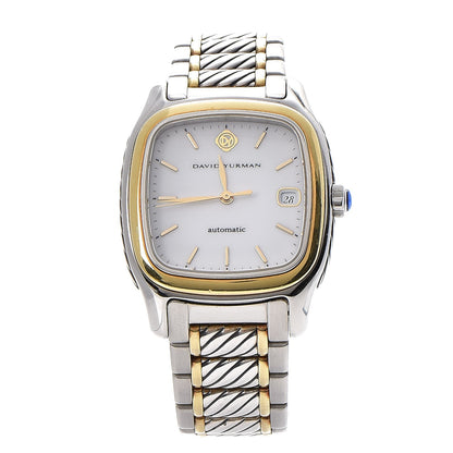 David Yurman Stainless Steel 18K Yellow Gold 35mm Thoroughbred Automatic Watch 1 of 11