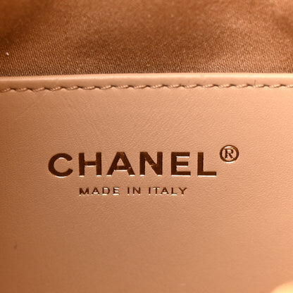 Chanel Caviar Quilted Mini Chanel 25 Handbag Beige 6 of 10