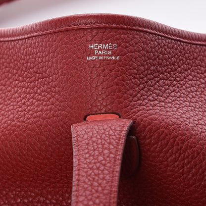 Hermes Taurillon Clemence Evelyne III GM Rouge Vif 6 of 9