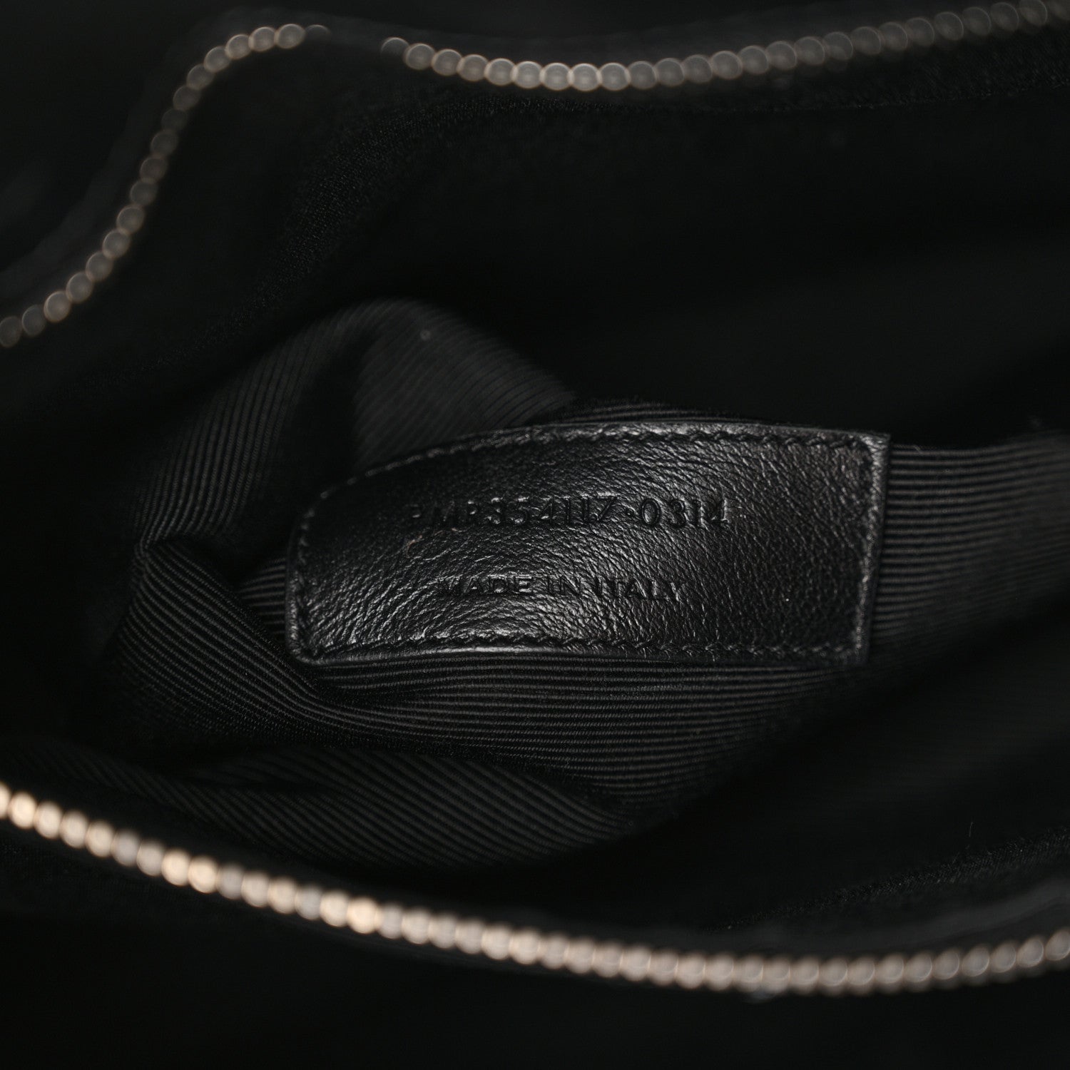 Saint Laurent Smooth Calfskin Matelasse Chevron Large Monogram Shopping Bag Black 6 of 16