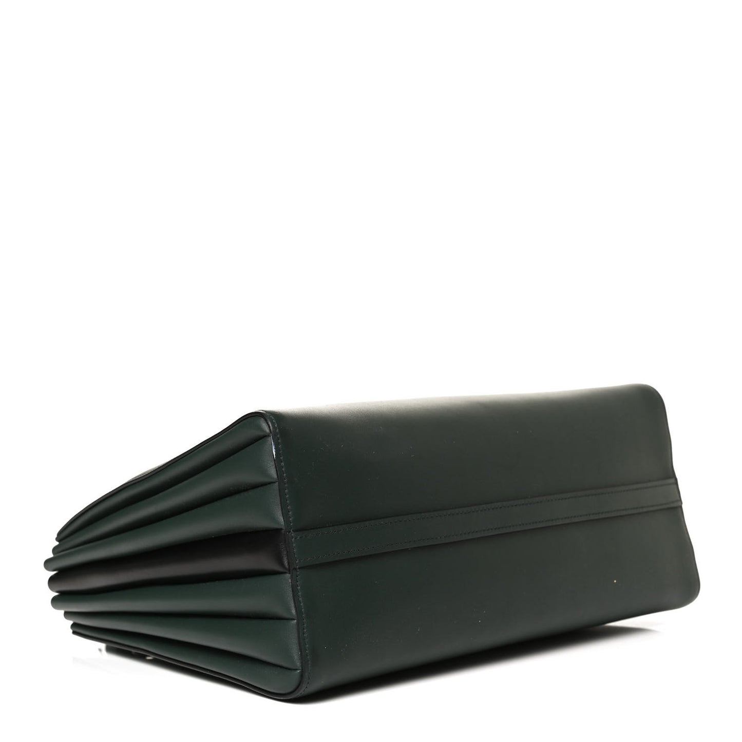 City Calfskin Medium Colorblock Bibliothèque Tote Green Black