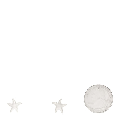 Tiffany Sterling Silver 12mm Elsa Peretti Starfish Earrings 2 of 6