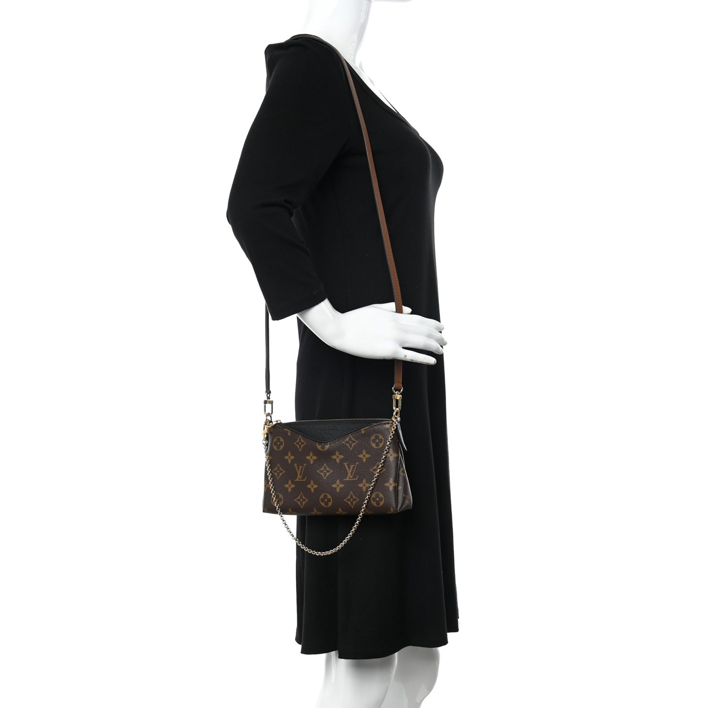 Monogram Pallas Clutch Black