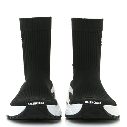 Balenciaga Technical Ribbed 3D Recycled Knit Bi-Color Womens Speed 3.0 Sneakers 40 Black White 3 of 12