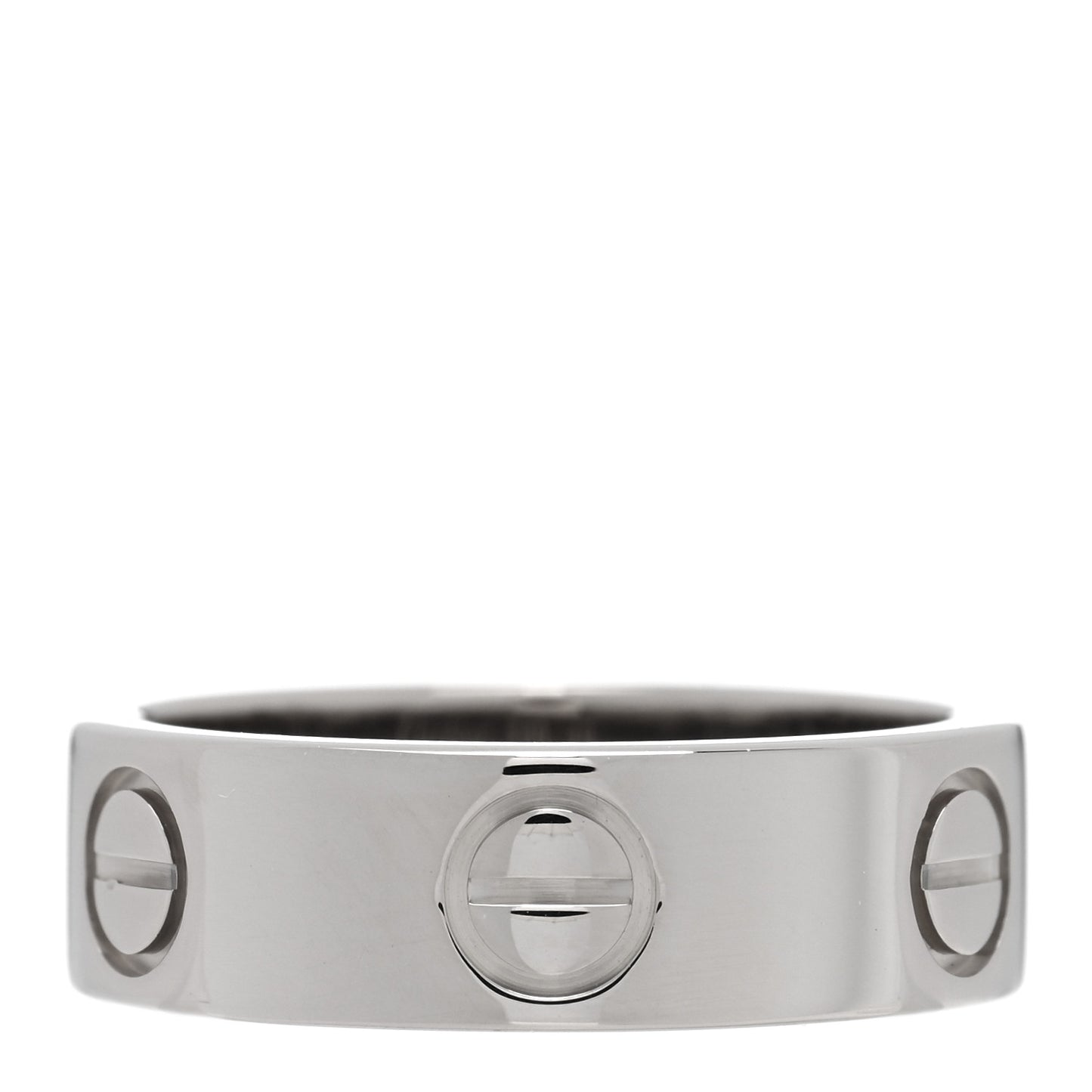 18K White Gold 5.5mm LOVE Ring 49 5