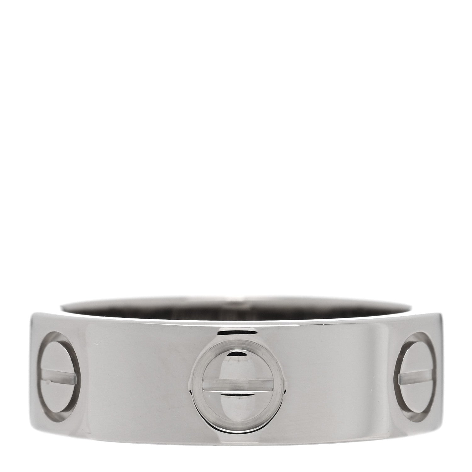 Cartier 18K White Gold 5.5mm LOVE Ring 49 5 3 of 4