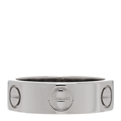 Cartier 18K White Gold 5.5mm LOVE Ring 49 5 3 of 4
