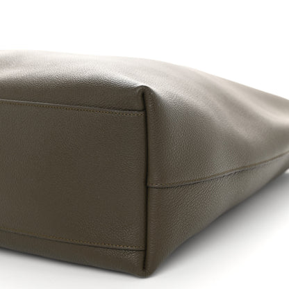 Saint Laurent Calfskin Bold Shopping Tote Khaki 10 of 10
