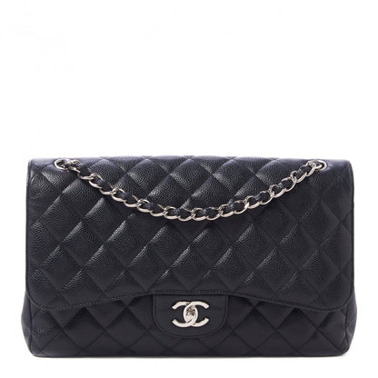 Chanel Caviar Quilted Jumbo Double Flap Black 1 of 10