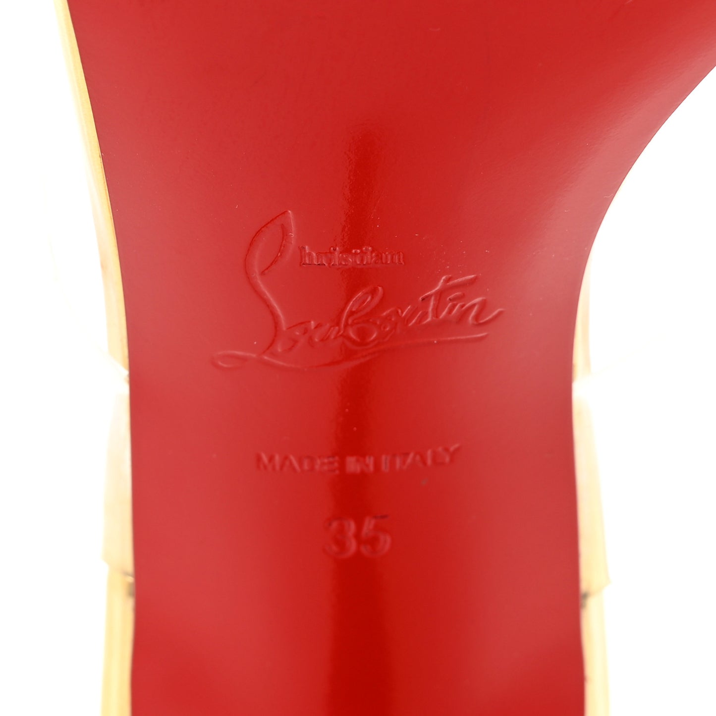 Specchio PVC Just Nodo 85 Slide Sandals 35 Gold