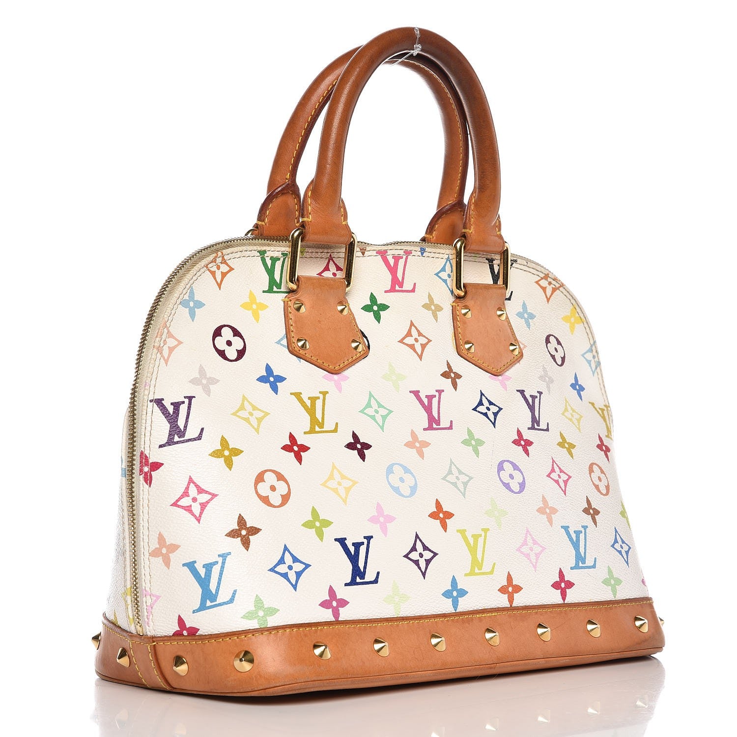 Louis Vuitton Monogram Multicolor Alma White 3 of 20