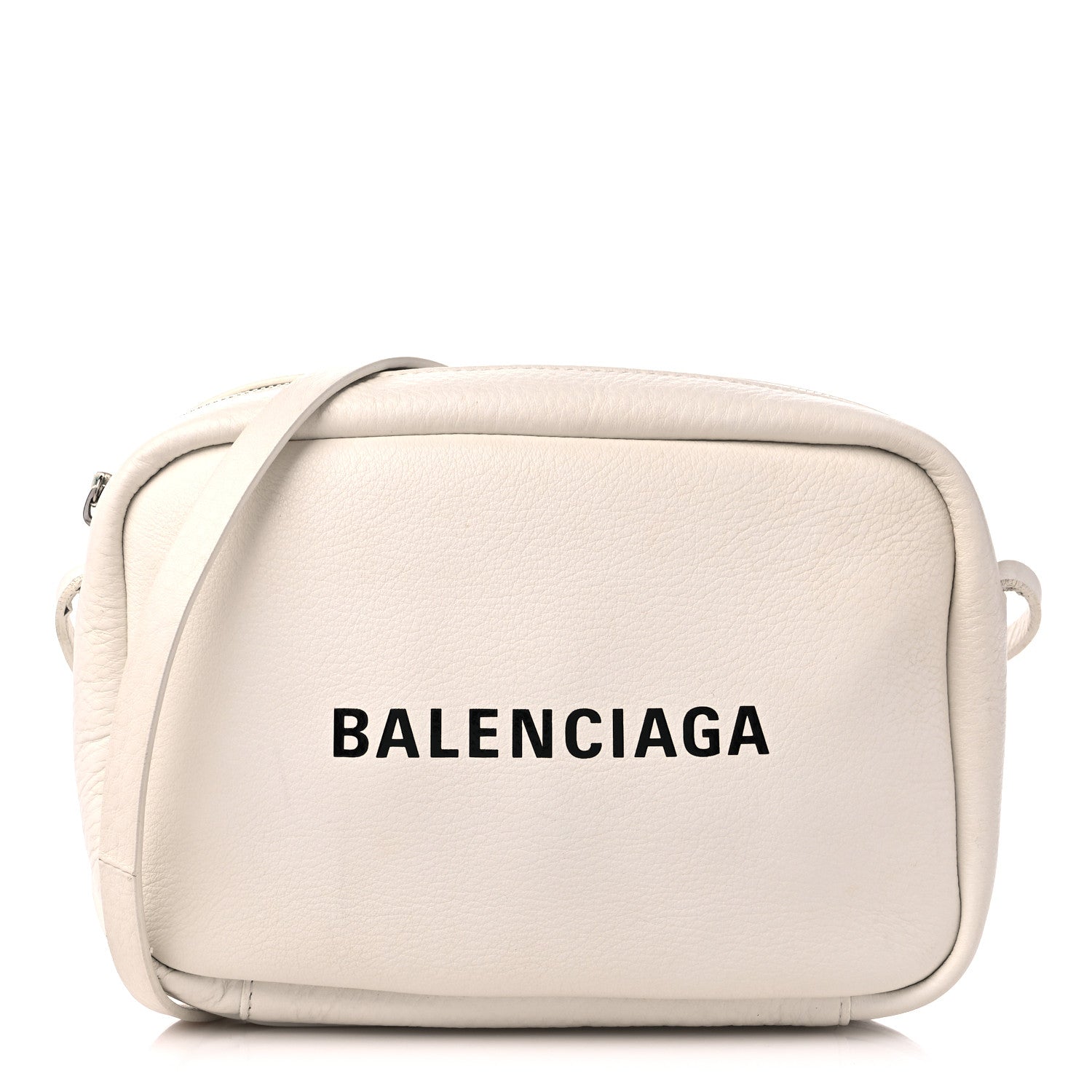 Balenciaga Calfskin Logo S Everyday Camera Bag White 1 of 14
