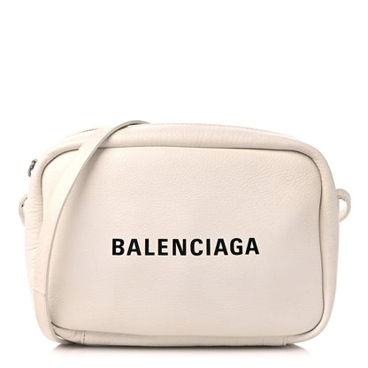 Balenciaga Calfskin Logo S Everyday Camera Bag White 1 of 14