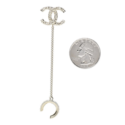 Chanel Crystal CC Cuff Single Earring Gold 2 of 5