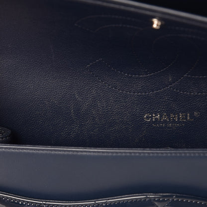 Chanel Patent Quilted Jumbo Double Flap Navy 8 of 14