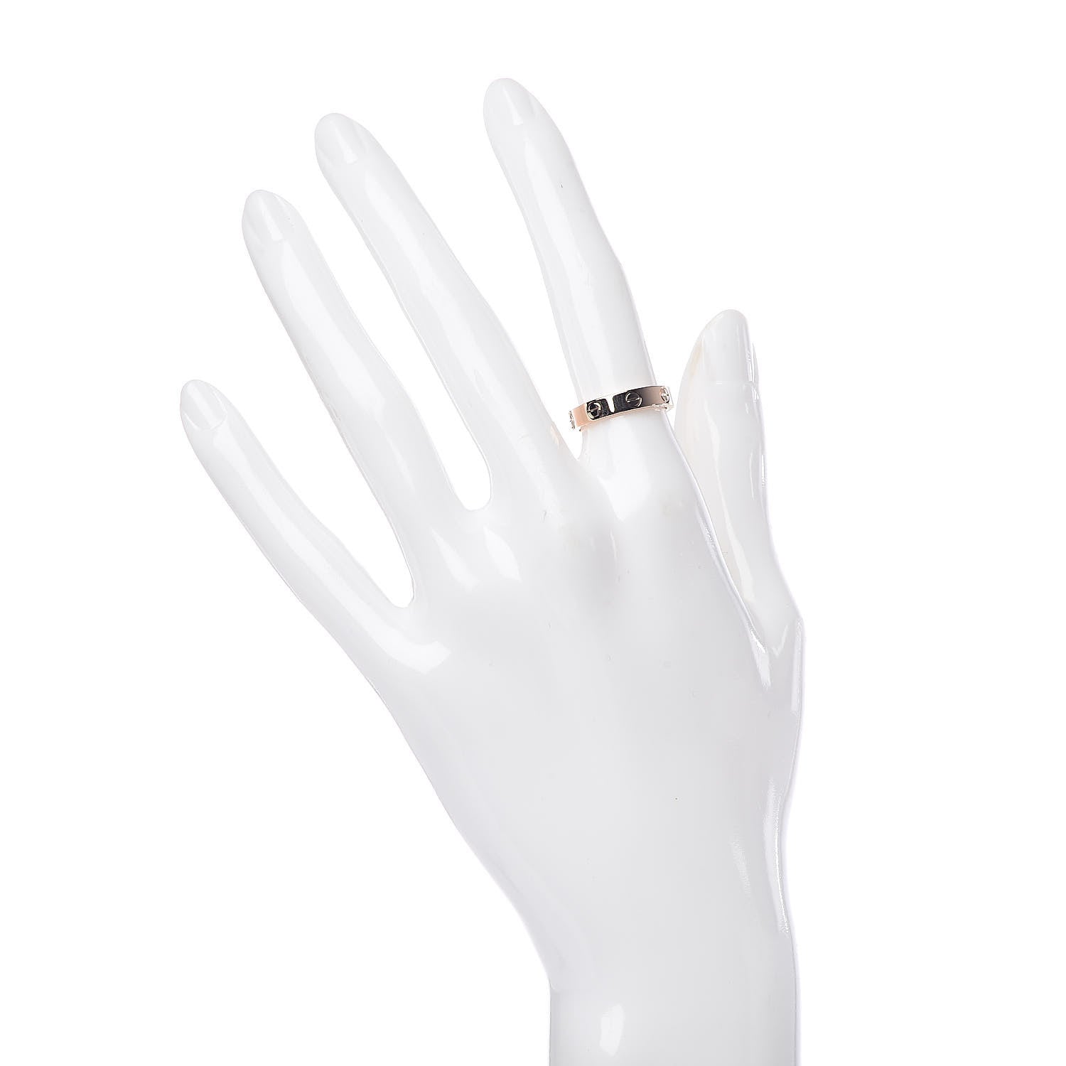 Cartier 18K Pink Gold 3.5mm LOVE Wedding Band Ring 50 5.25 2 of 4